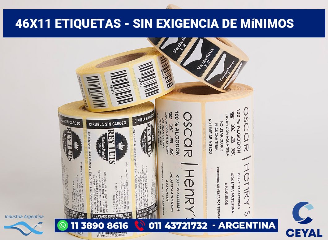 46×11 Etiquetas