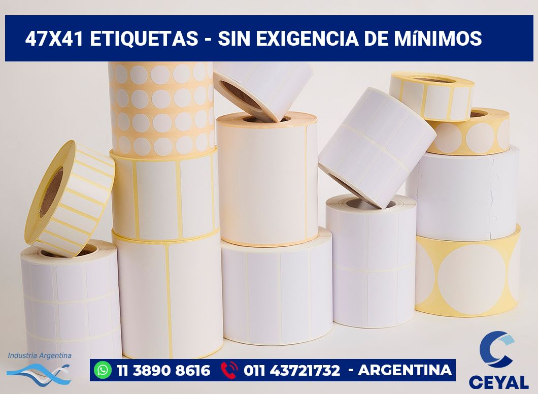 47x41 Etiquetas