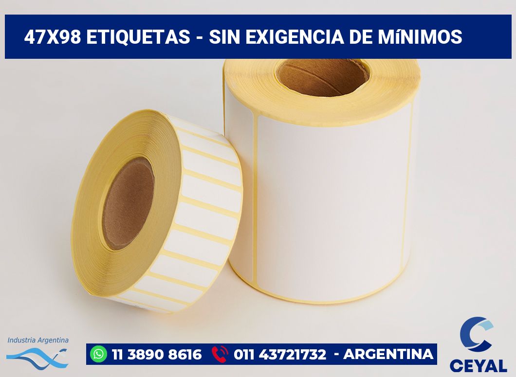 47×98 Etiquetas