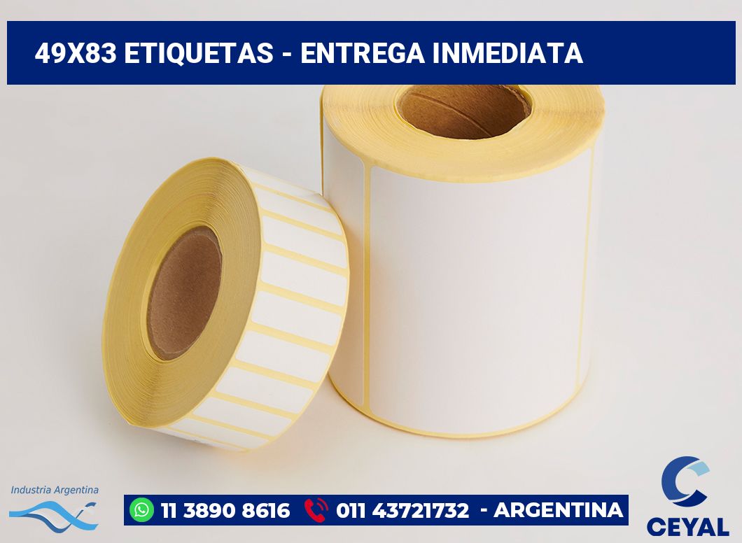 49x83 Etiquetas