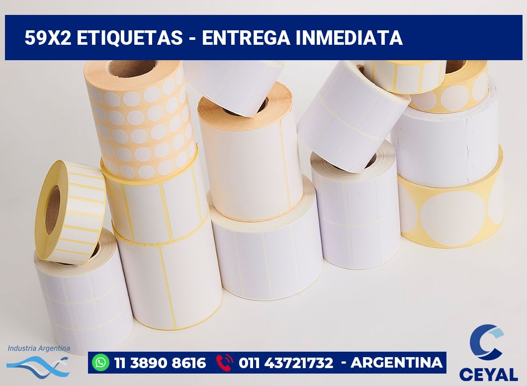 59×2 Etiquetas
