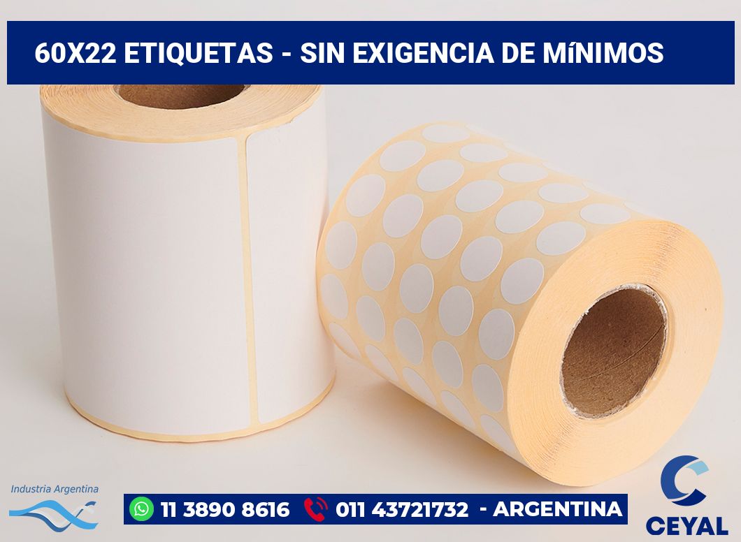 60×22 Etiquetas