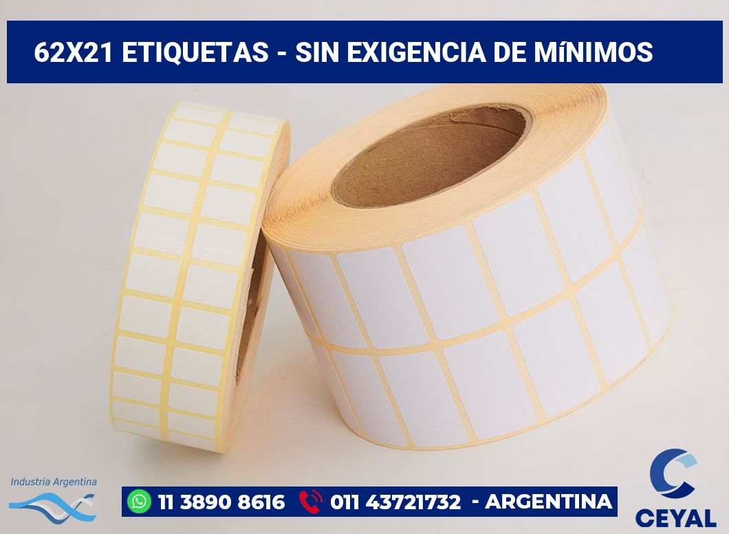 62x21 Etiquetas