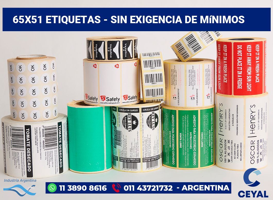 65x51 Etiquetas
