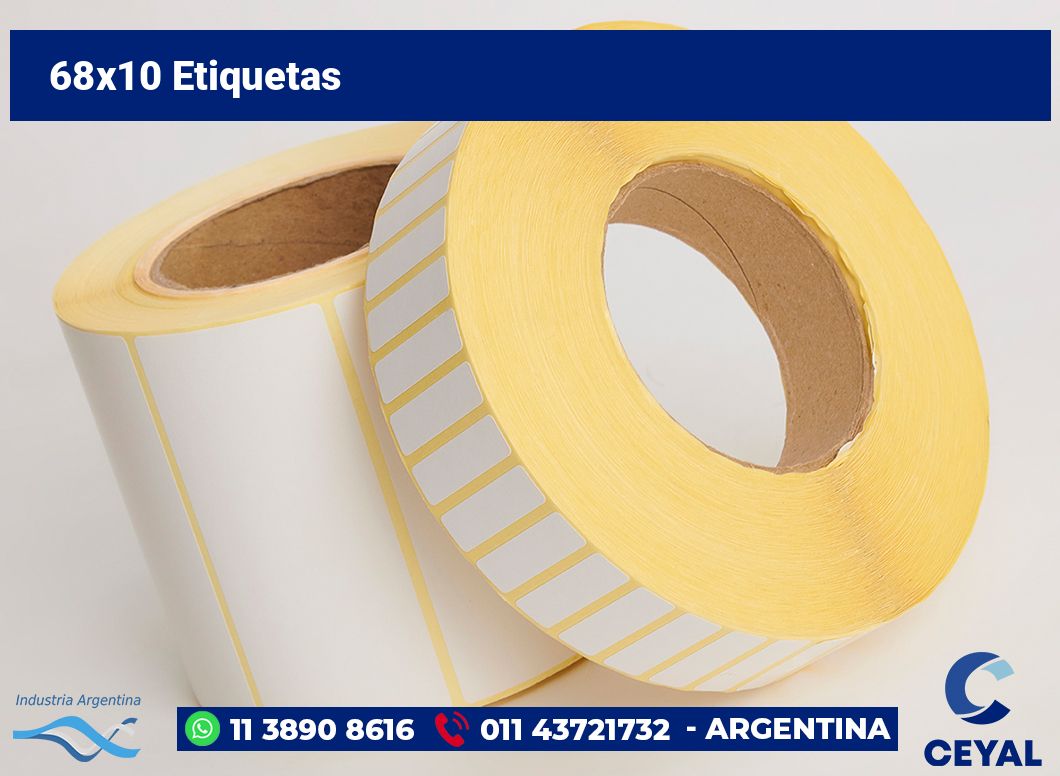68x10 Etiquetas