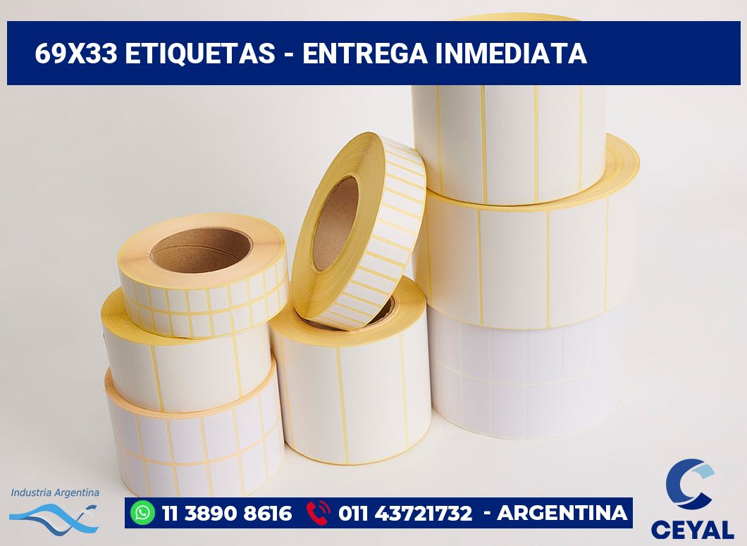 69x33 Etiquetas