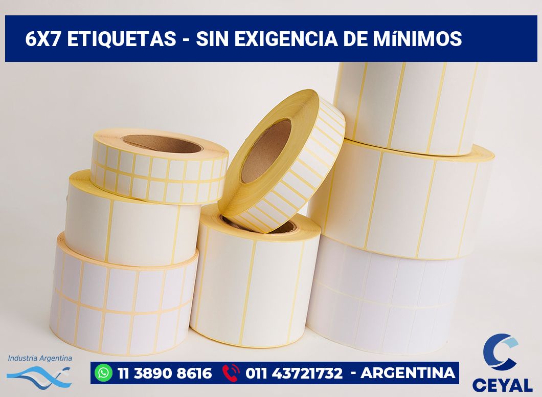 6x7 Etiquetas