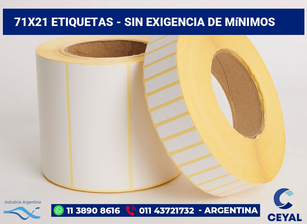 71x21 Etiquetas