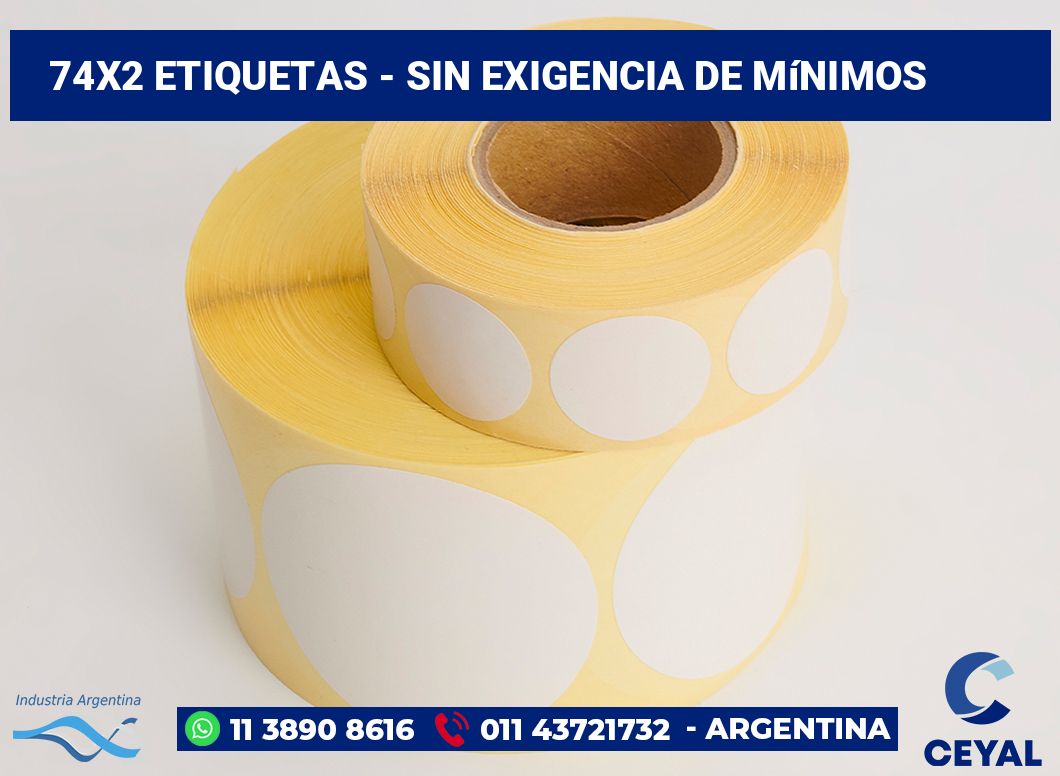 74x2 Etiquetas