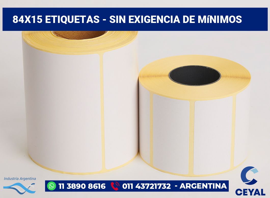84x15 Etiquetas