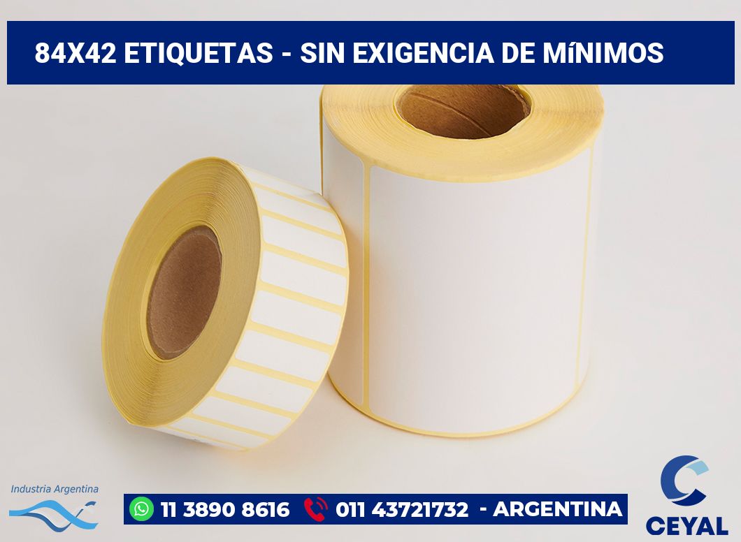 84×42 Etiquetas