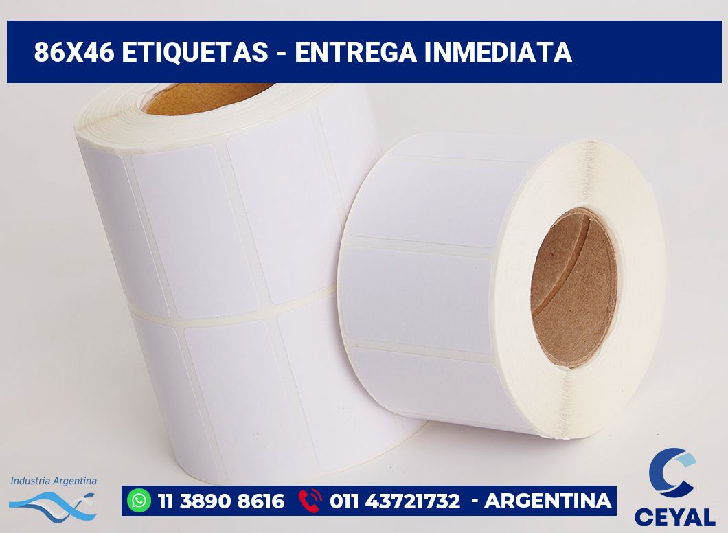 86x46 Etiquetas