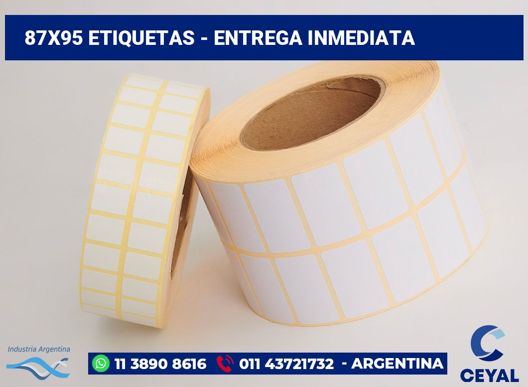 87x95 Etiquetas