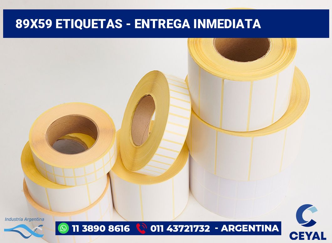 89x59 Etiquetas