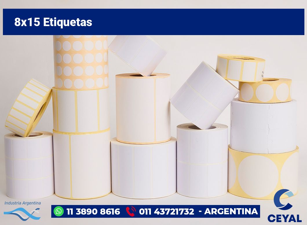 8×15 Etiquetas