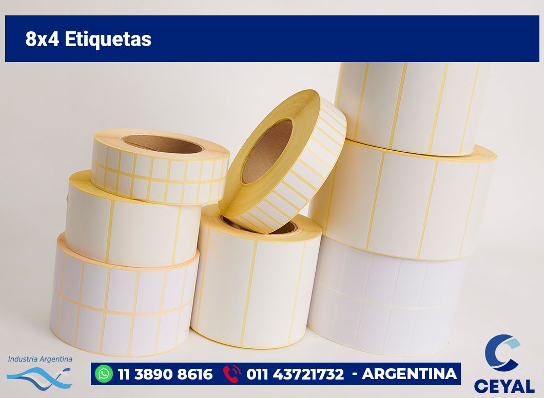 8x4 Etiquetas