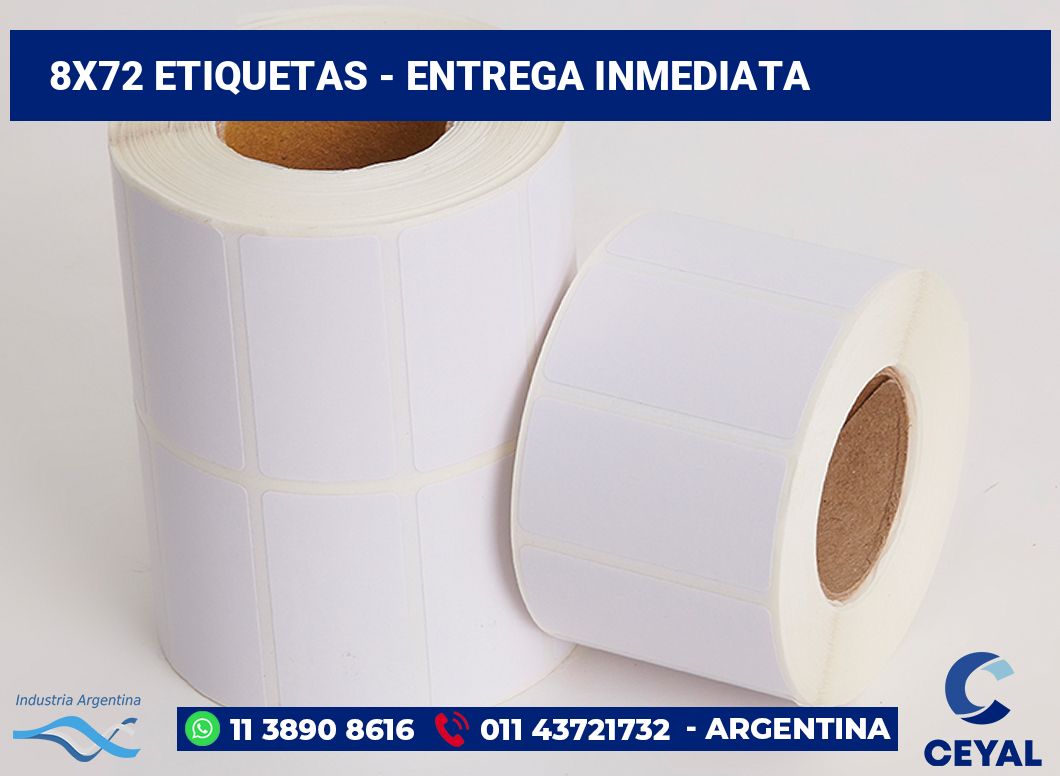 8×72 Etiquetas