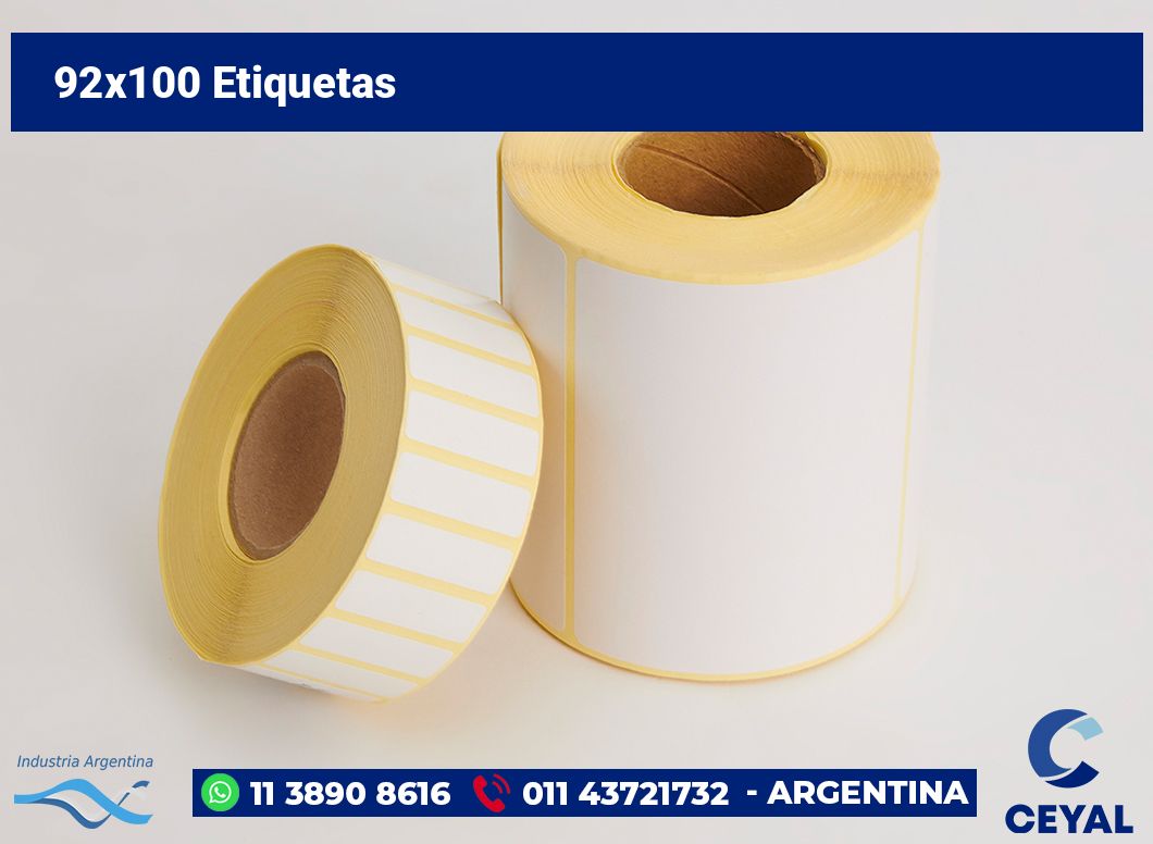 92×100 Etiquetas