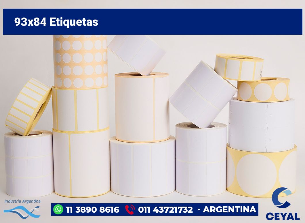 93x84 Etiquetas