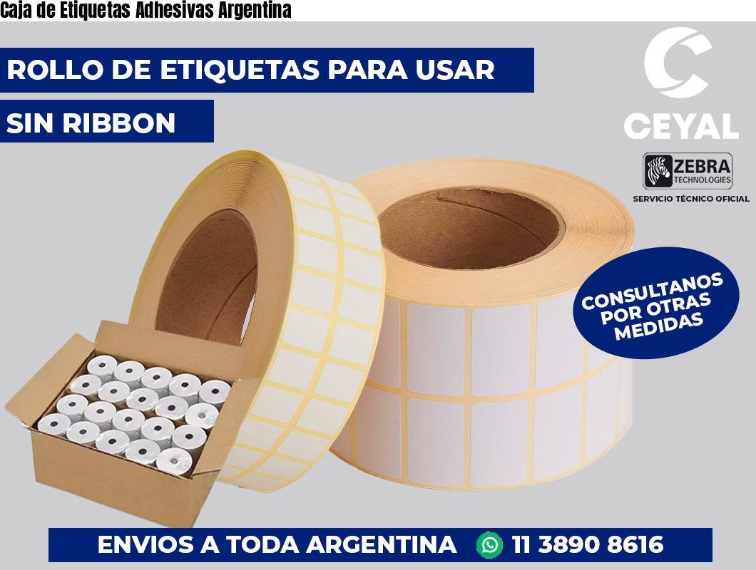 Caja de Etiquetas Adhesivas Argentina