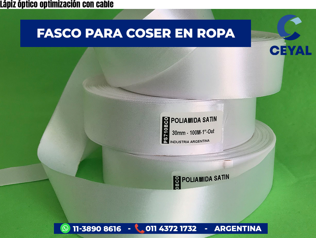 Lápiz óptico optimización con cable