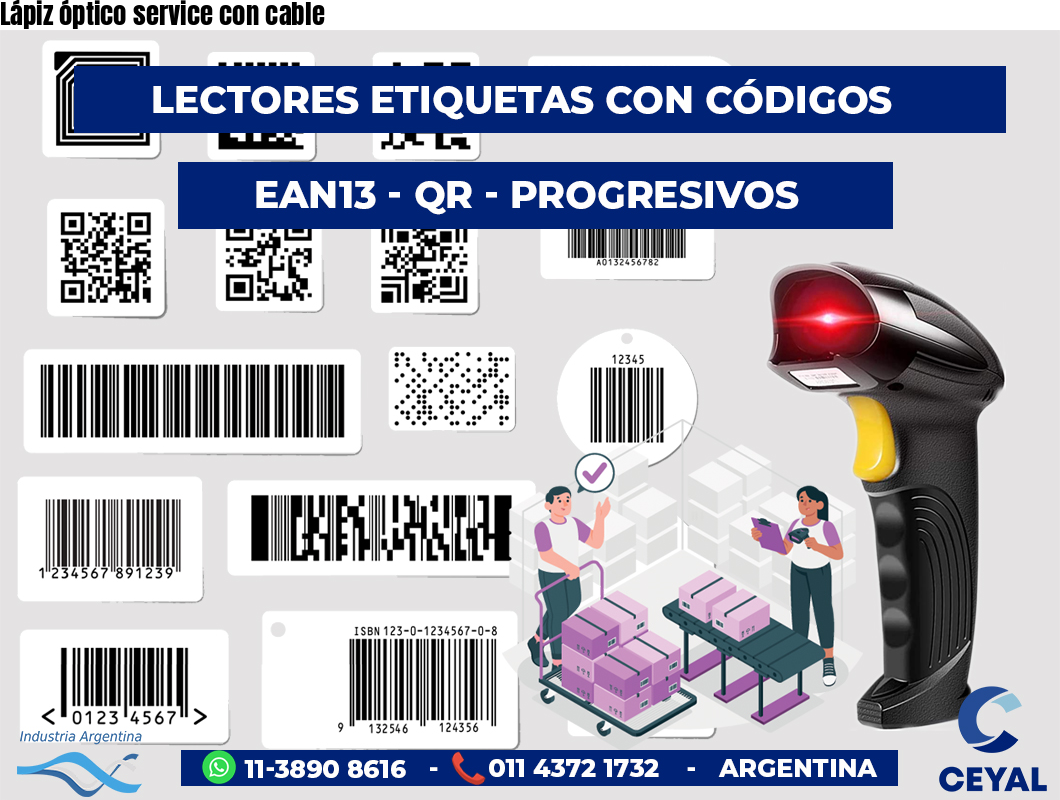Lápiz óptico service con cable