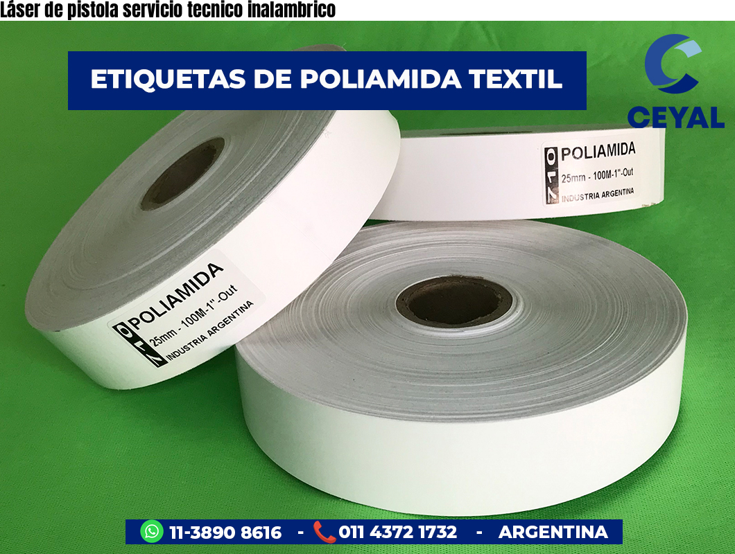 Láser de pistola servicio tecnico inalambrico