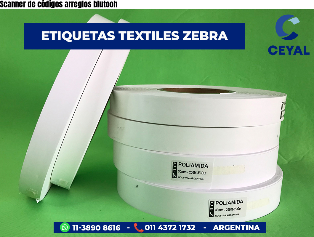 Scanner de códigos arreglos blutooh
