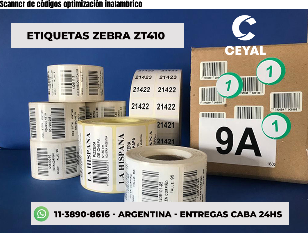 Scanner de códigos optimización inalambrico