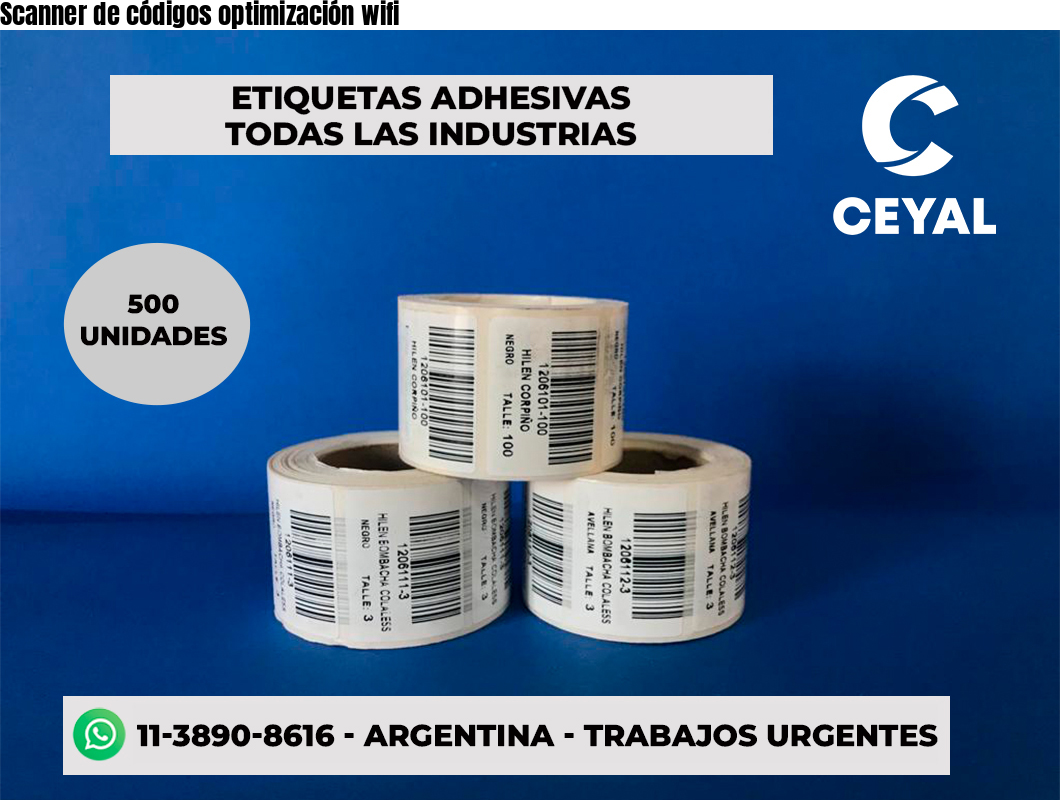 Scanner de códigos optimización wifi