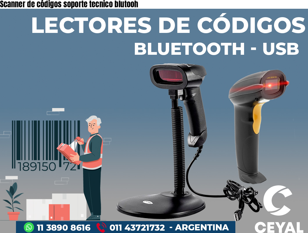 Scanner de códigos soporte tecnico blutooh