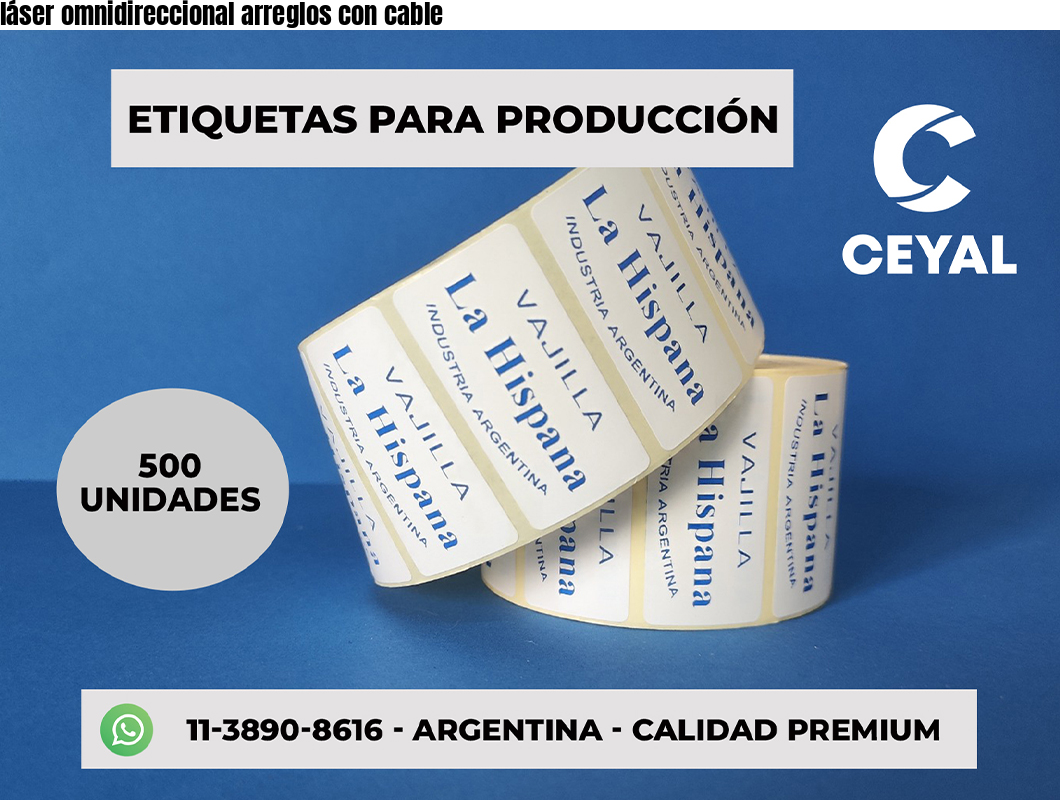láser omnidireccional arreglos con cable