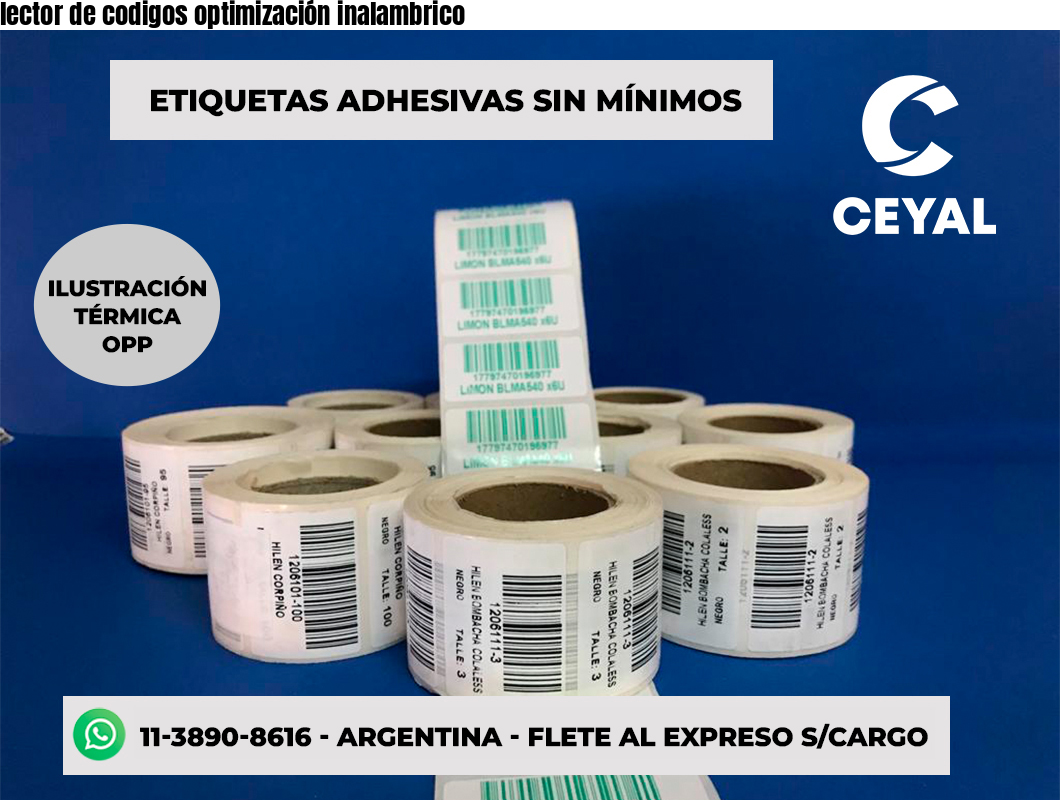 lector de codigos optimización inalambrico
