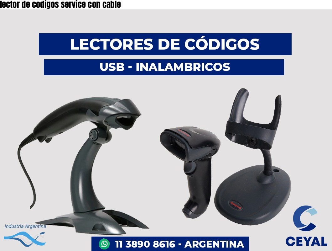 lector de codigos service con cable