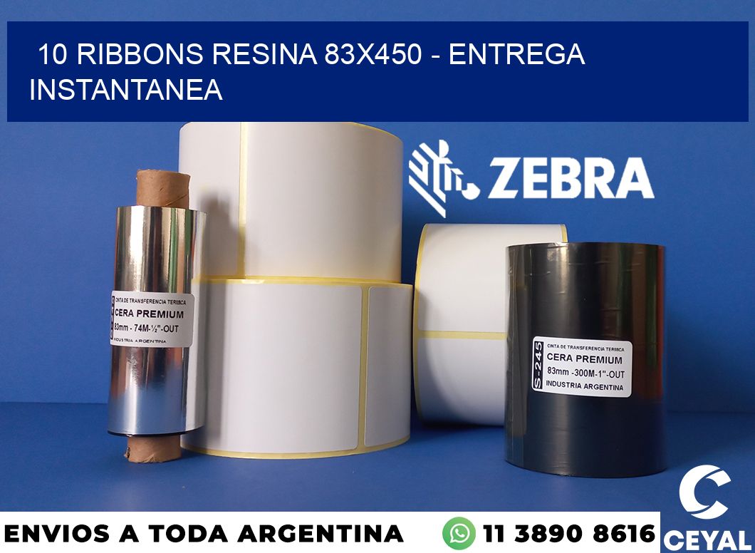 10 Ribbons resina 83x450 - entrega instantanea