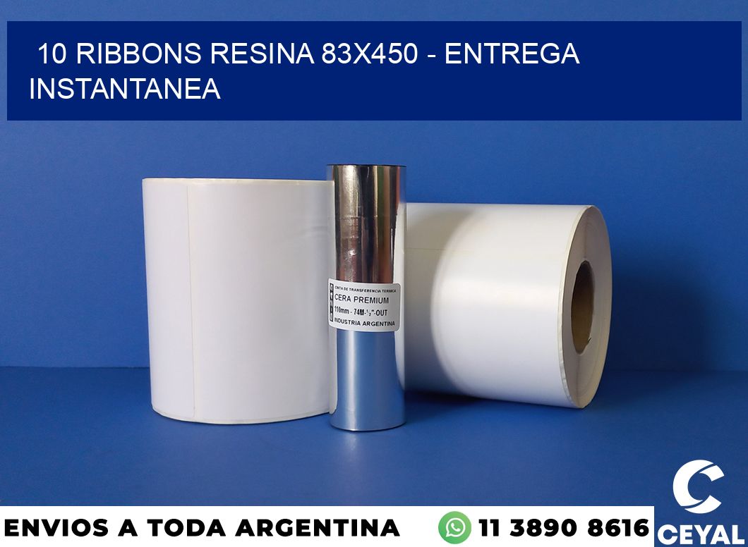 10 Ribbons resina 83×450 – entrega instantanea