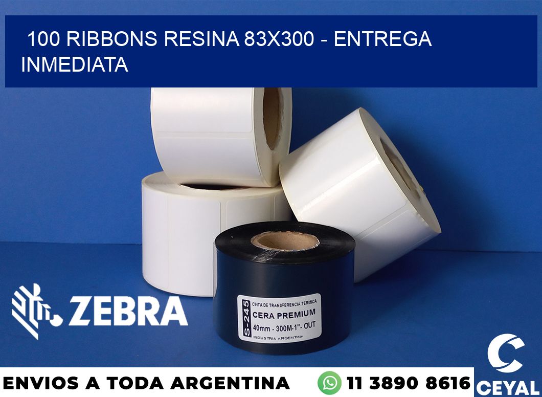 100 Ribbons resina 83x300 - Entrega inmediata