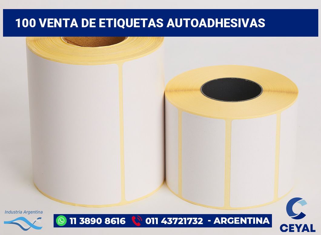 100 Venta de etiquetas autoadhesivas