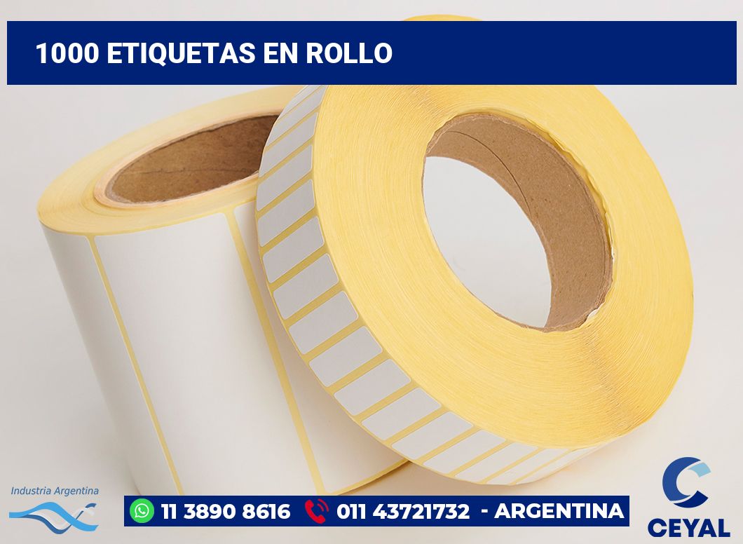 1000 Etiquetas en rollo