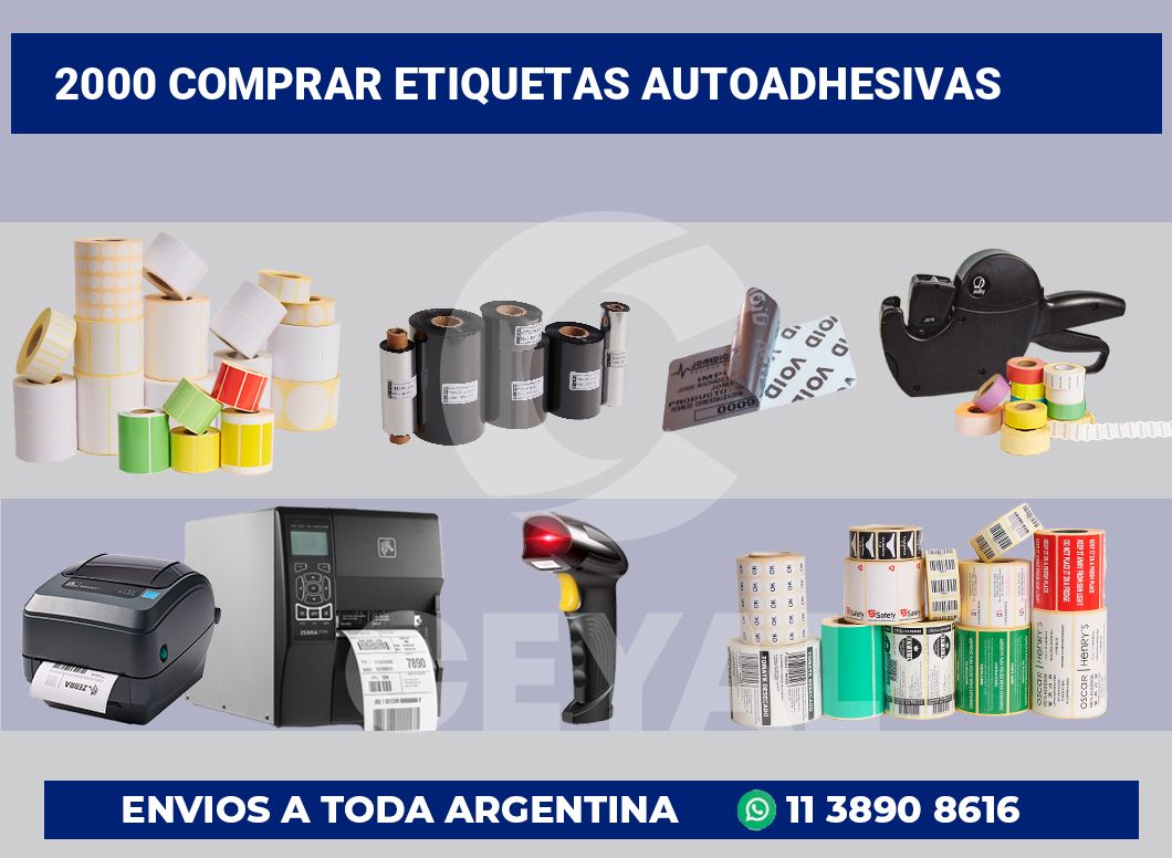 2000 Comprar etiquetas autoadhesivas