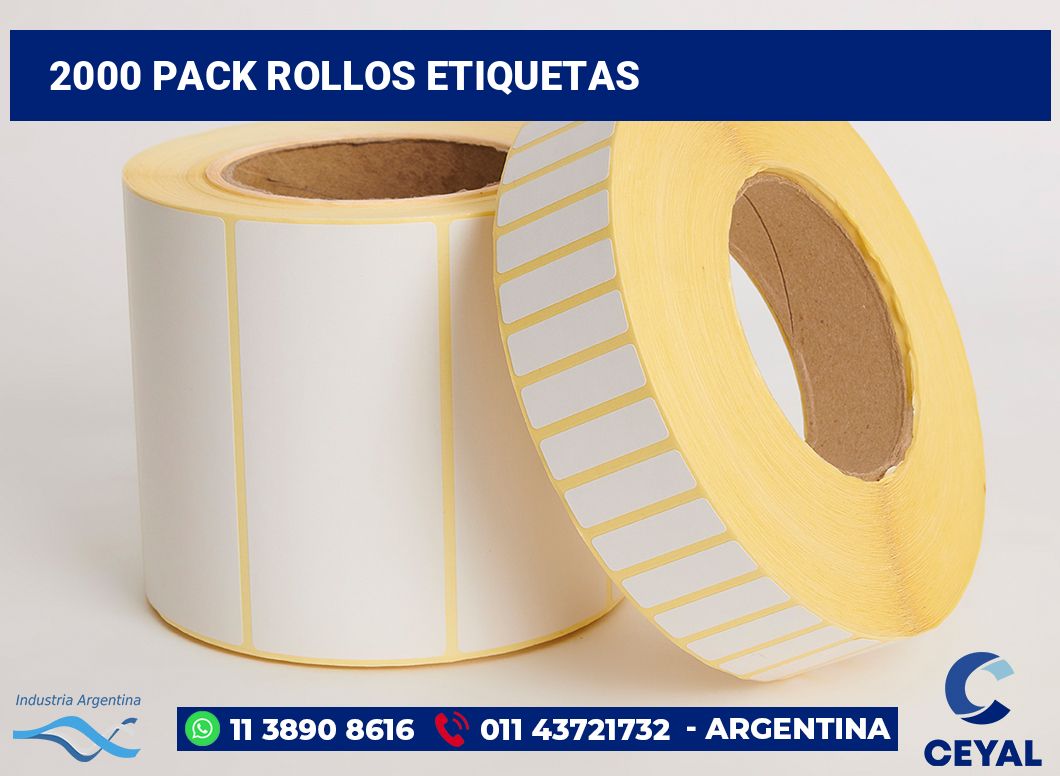 2000 Pack rollos etiquetas