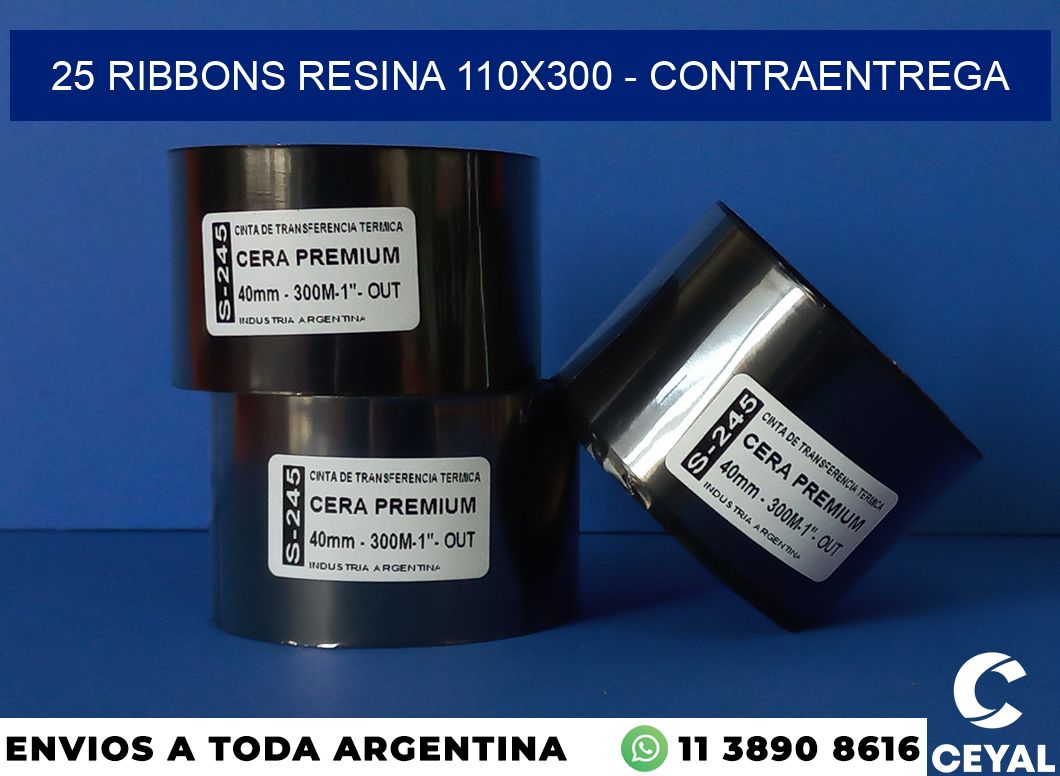 25 Ribbons resina 110×300 – contraentrega