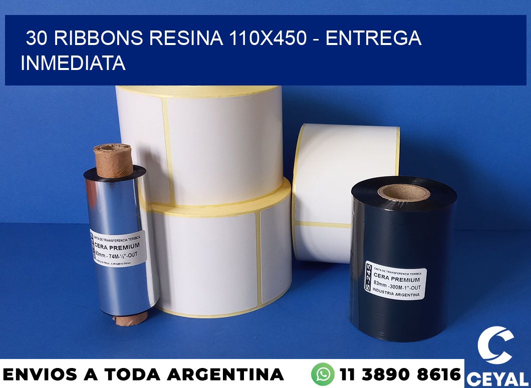 30 Ribbons resina 110×450 – Entrega inmediata