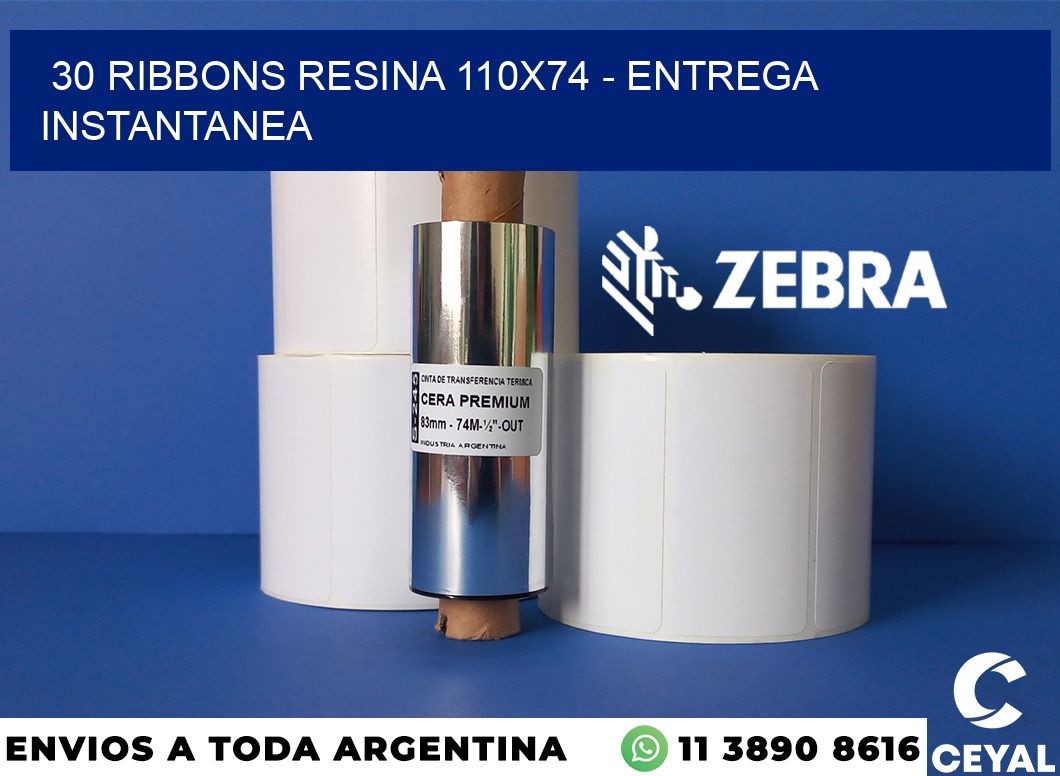 30 Ribbons resina 110x74 - entrega instantanea