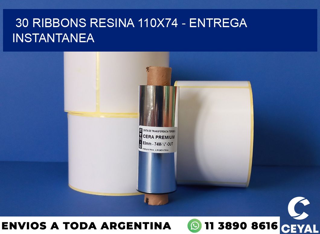 30 Ribbons resina 110×74 – entrega instantanea