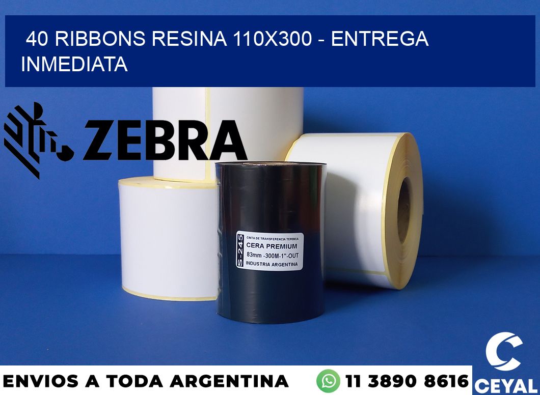 40 Ribbons resina 110x300 - Entrega inmediata