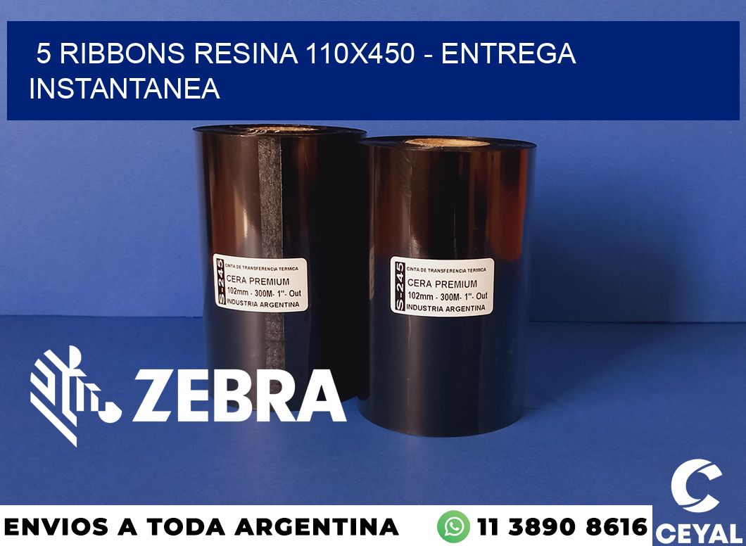5 Ribbons resina 110x450 - entrega instantanea