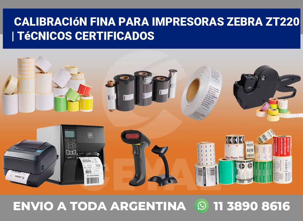 Calibración fina para impresoras Zebra ZT220 | Técnicos certificados