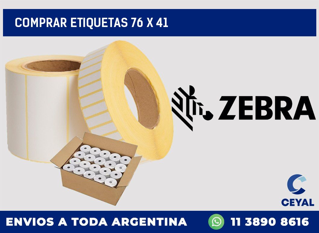 Comprar etiquetas 76 x 41