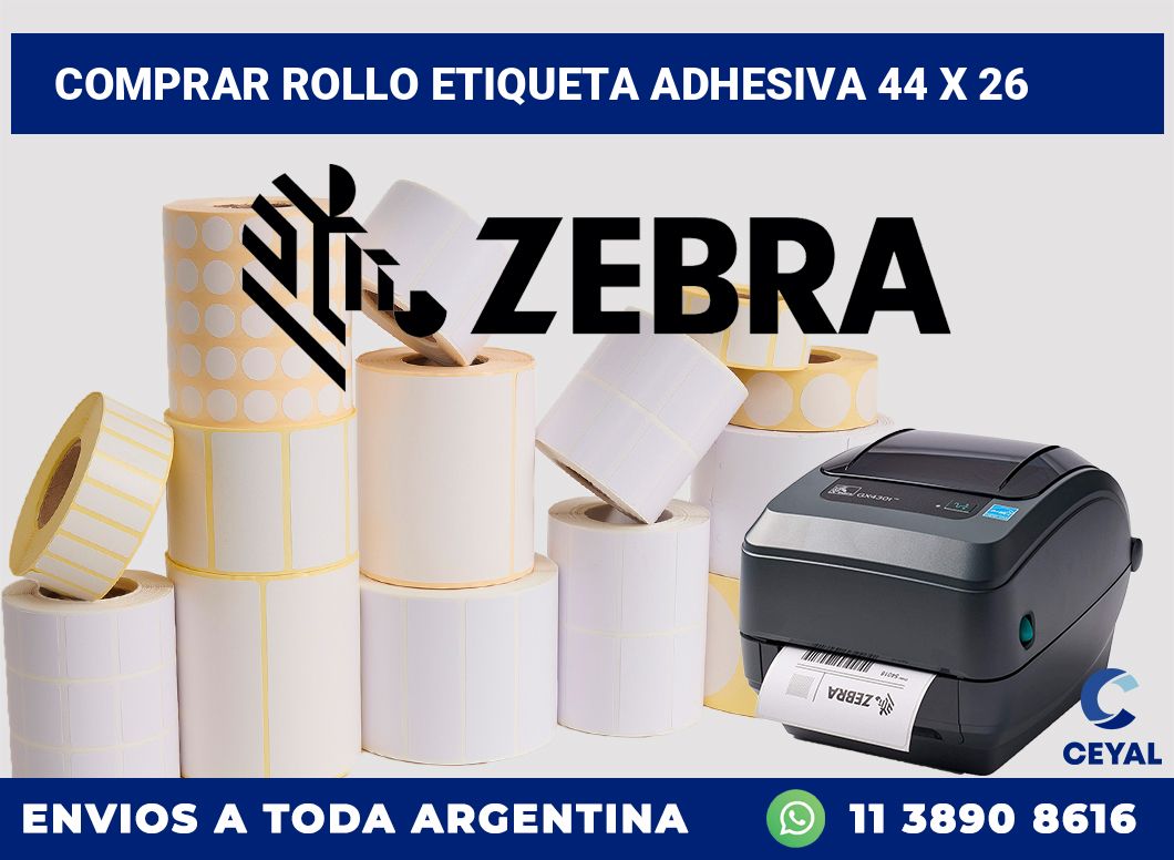 Comprar rollo etiqueta adhesiva 44 x 26